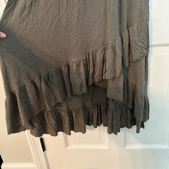 3/$20 Army Green T-Shirt Dress - Picture 2 of 4